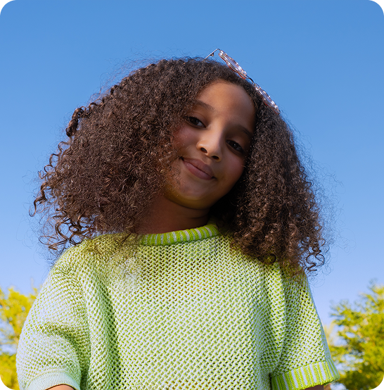 A young barq customer outdoors
